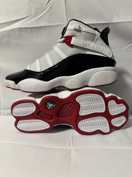 Nike Air Jordan 6 Rings -- Bred Black Red Sneakers Men\'s Size 8.5 #182 main image 7